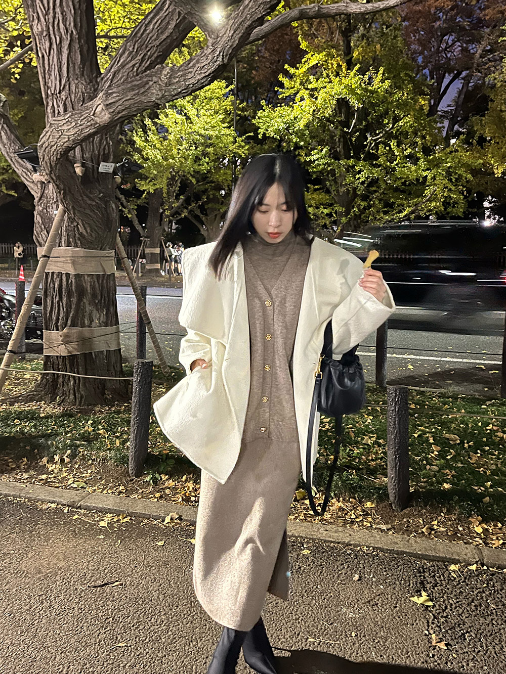 ボタンベスト&ハイネックニット&スカート3SET | 詳細画像21