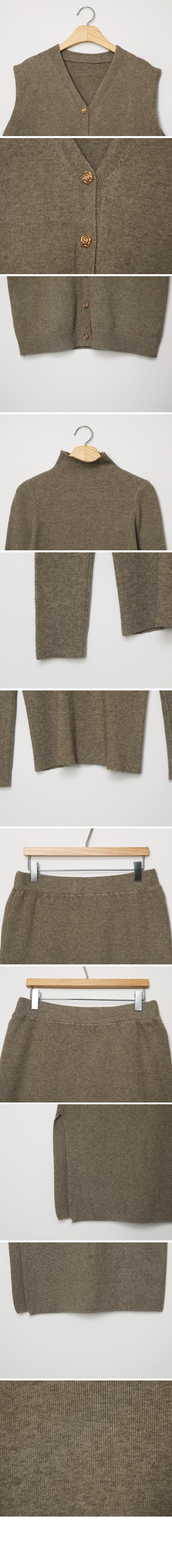 ボタンベスト&ハイネックニット&スカート3SET | 詳細画像26