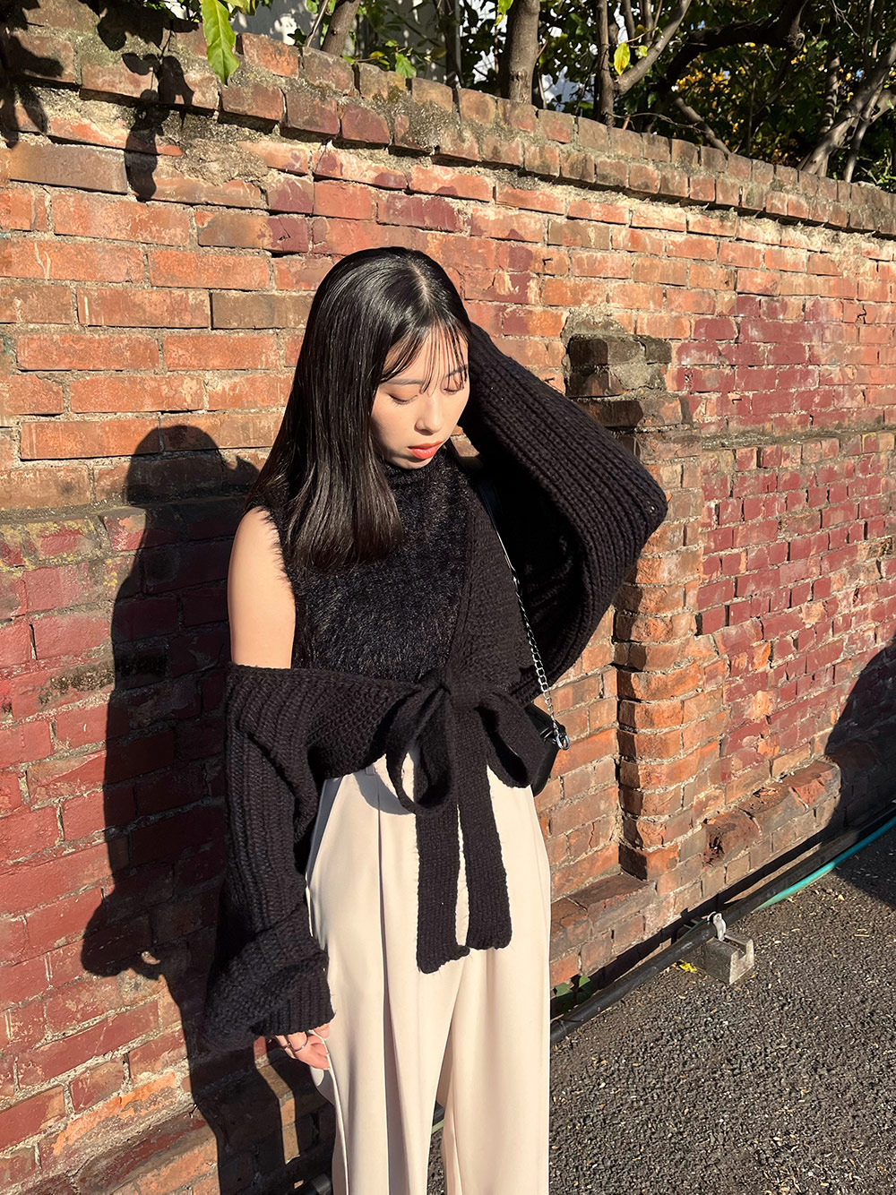 ★リボン ニットボレロ★ リボンニットボレロカーディガン | レディースファッション通販 - DHOLIC