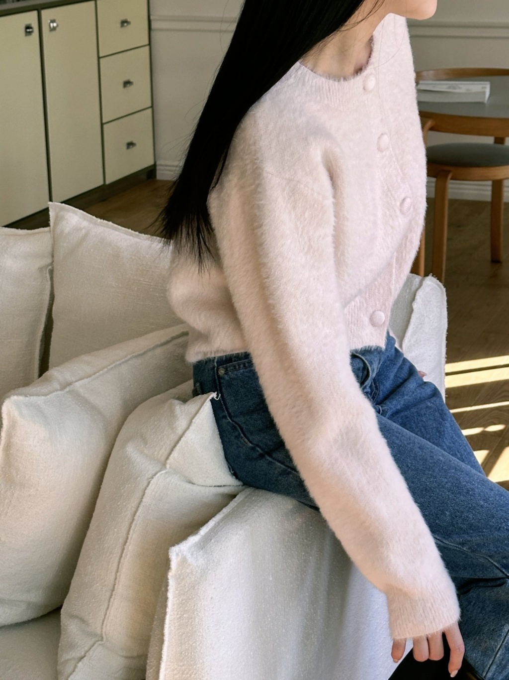 ソフトくるみボタンカーディガン | レディースファッション通販