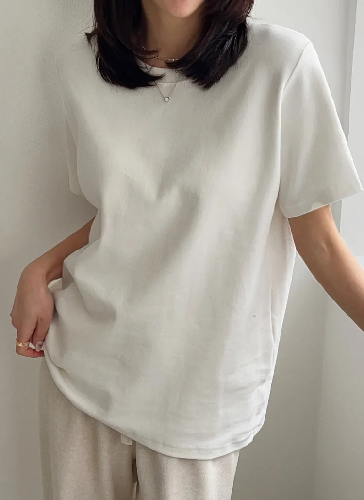 ピーチ起毛スタンダードTシャツ | chicfox | 詳細画像1