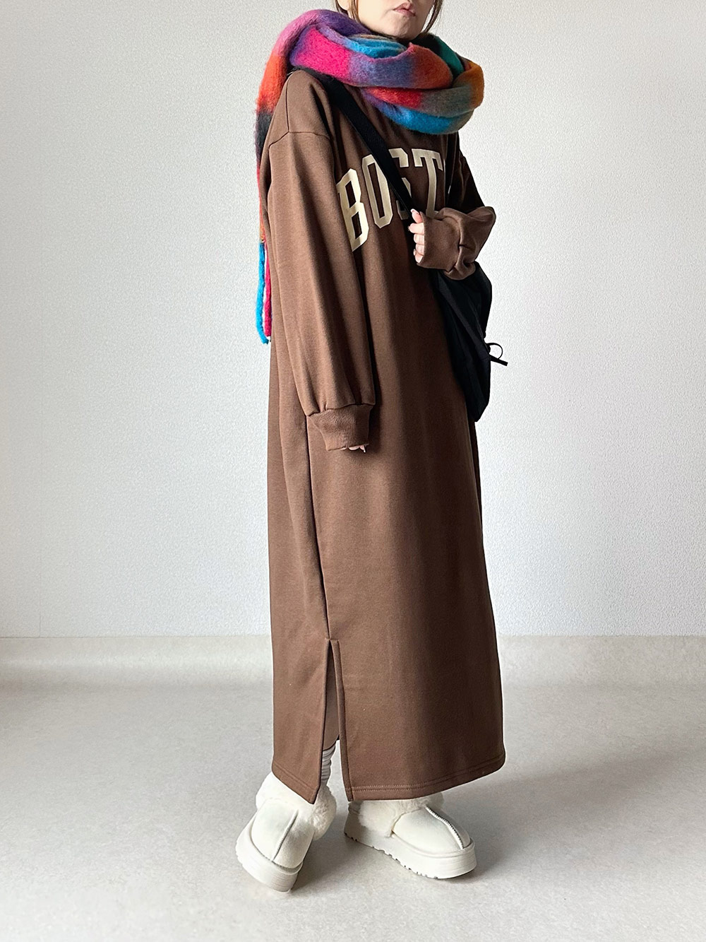 厚底ムートン調ミュール | 詳細画像7