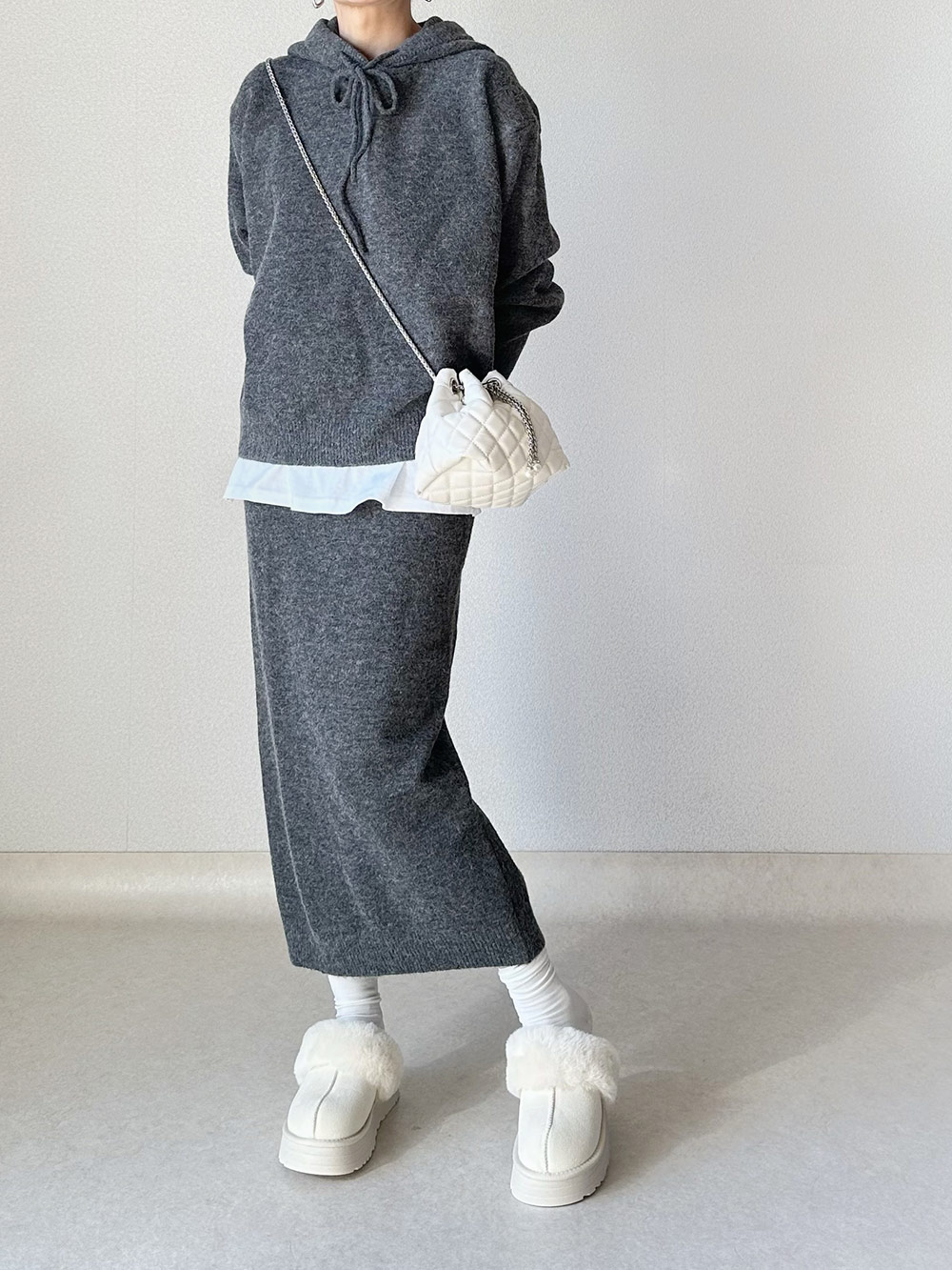 厚底ムートン調ミュール | 詳細画像8