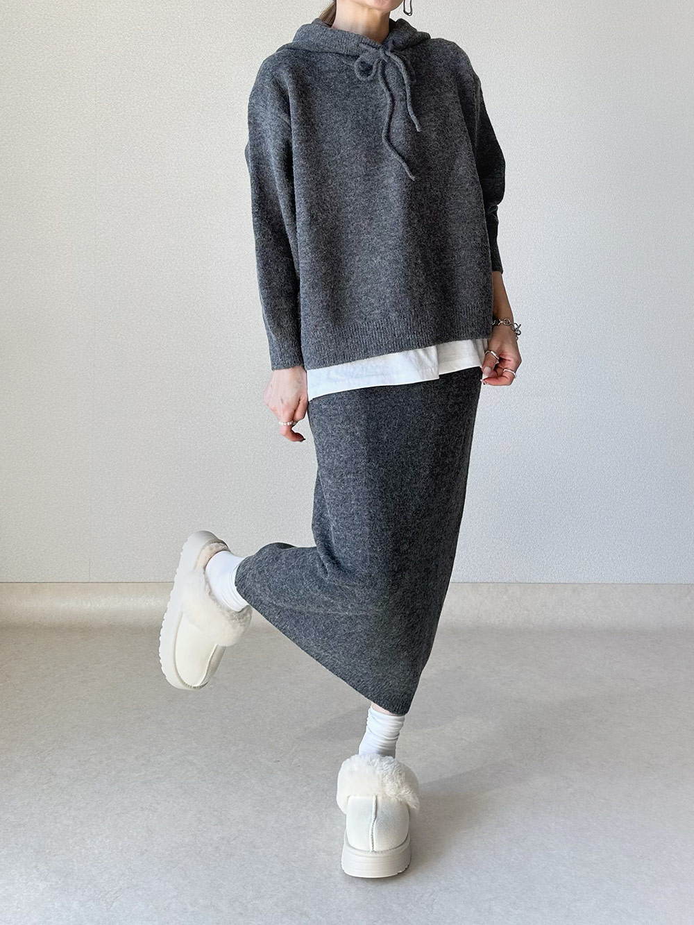 厚底ムートン調ミュール | 詳細画像9