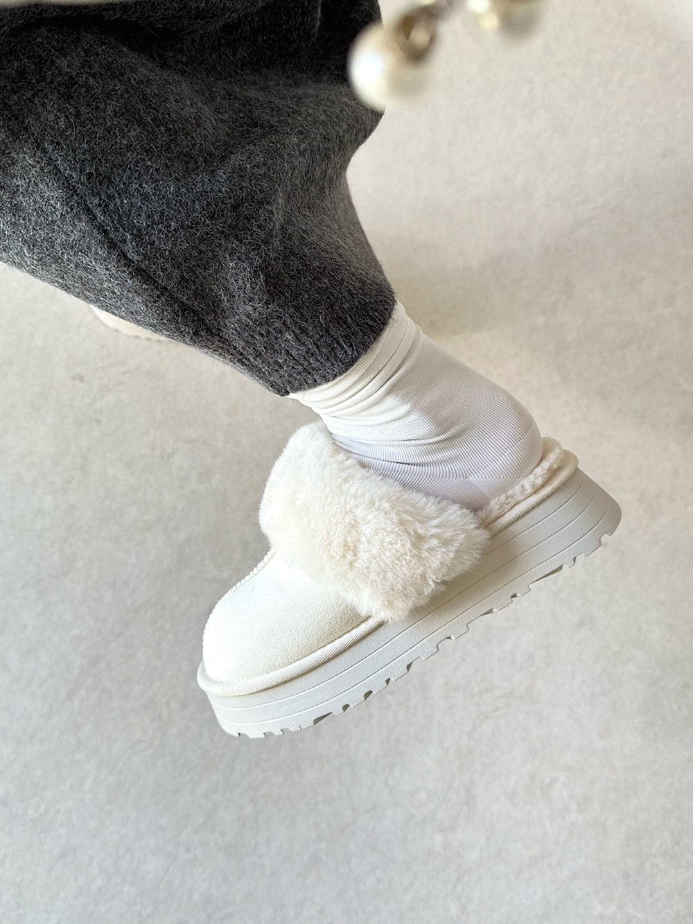 厚底ムートン調ミュール | 詳細画像10