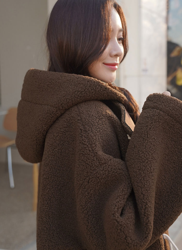 ボアタッチフードダッフルコート | レディースファッション通販 - DHOLIC