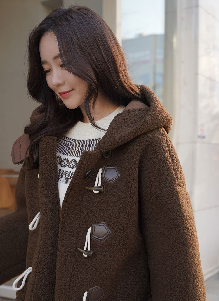 ボアタッチフードダッフルコート | レディースファッション通販 - DHOLIC