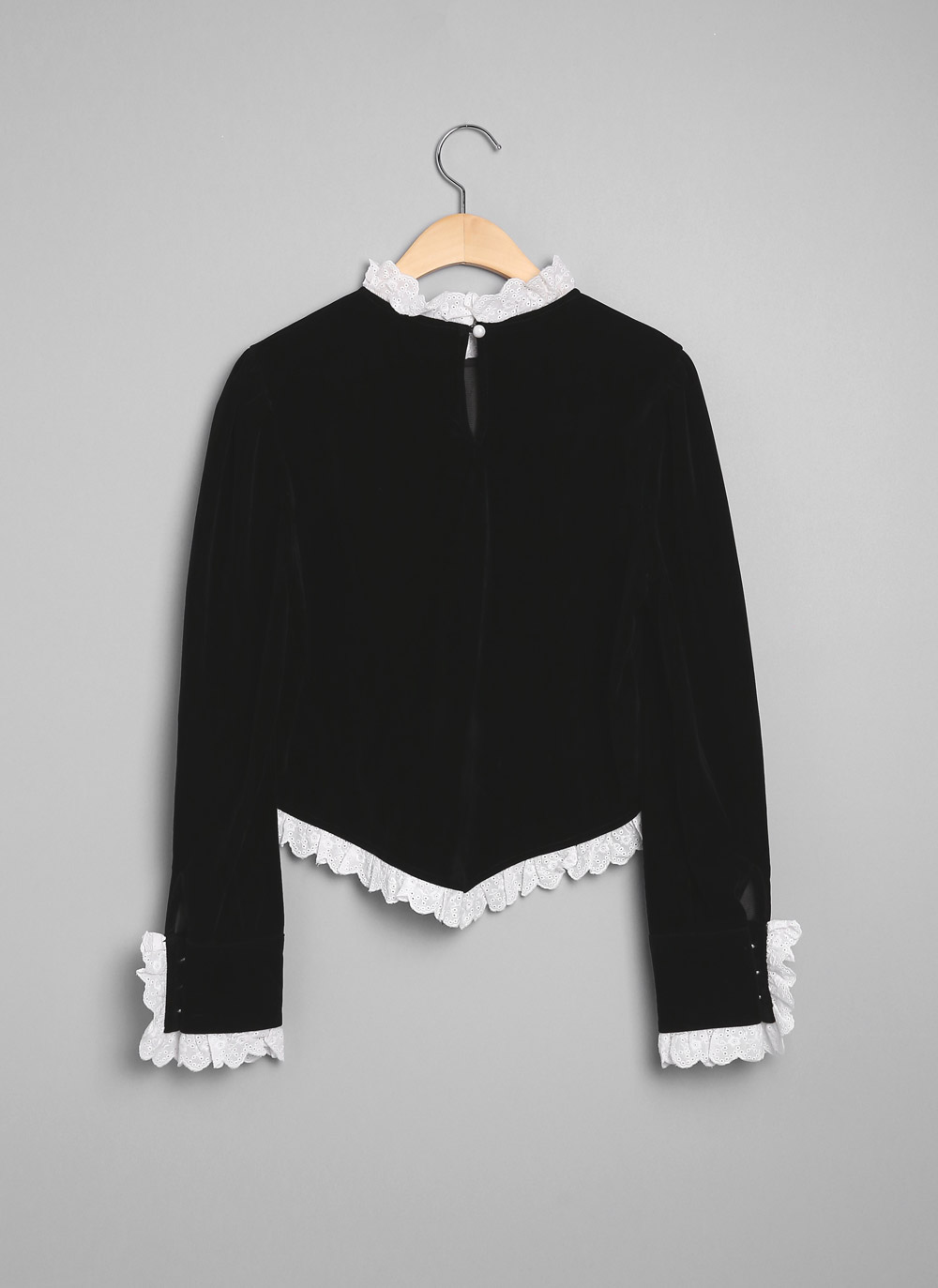 アイレットレーストリミングベロアブラウス | DHOLIC | 詳細画像18