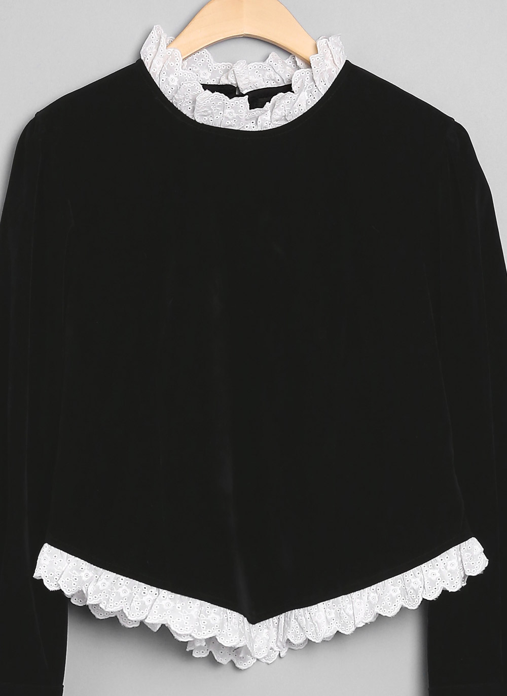 アイレットレーストリミングベロアブラウス | DHOLIC | 詳細画像19