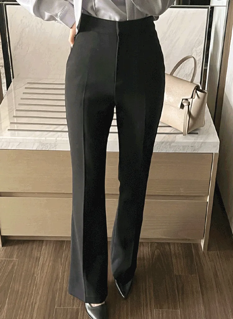 2TYPE裏起毛セミフレアスラックスパンツ | mimood | 詳細画像1