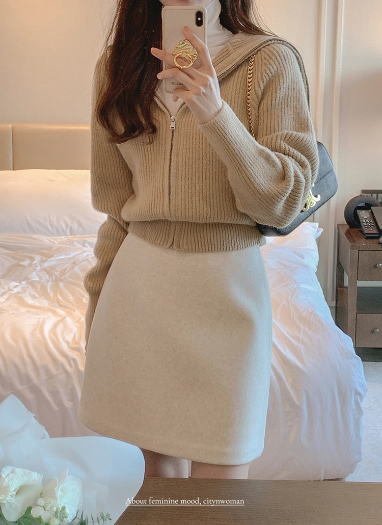 メルトンタッチミニスカート | レディースファッション通販 - DHOLIC