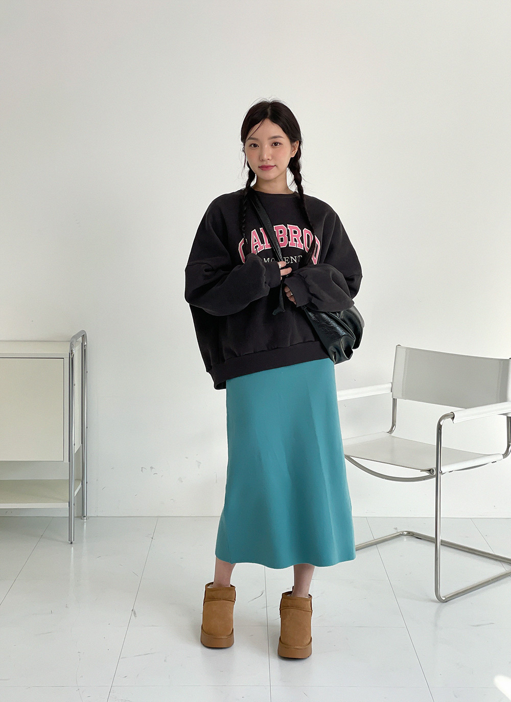 ニットIラインスカート | DHOLIC | 詳細画像3