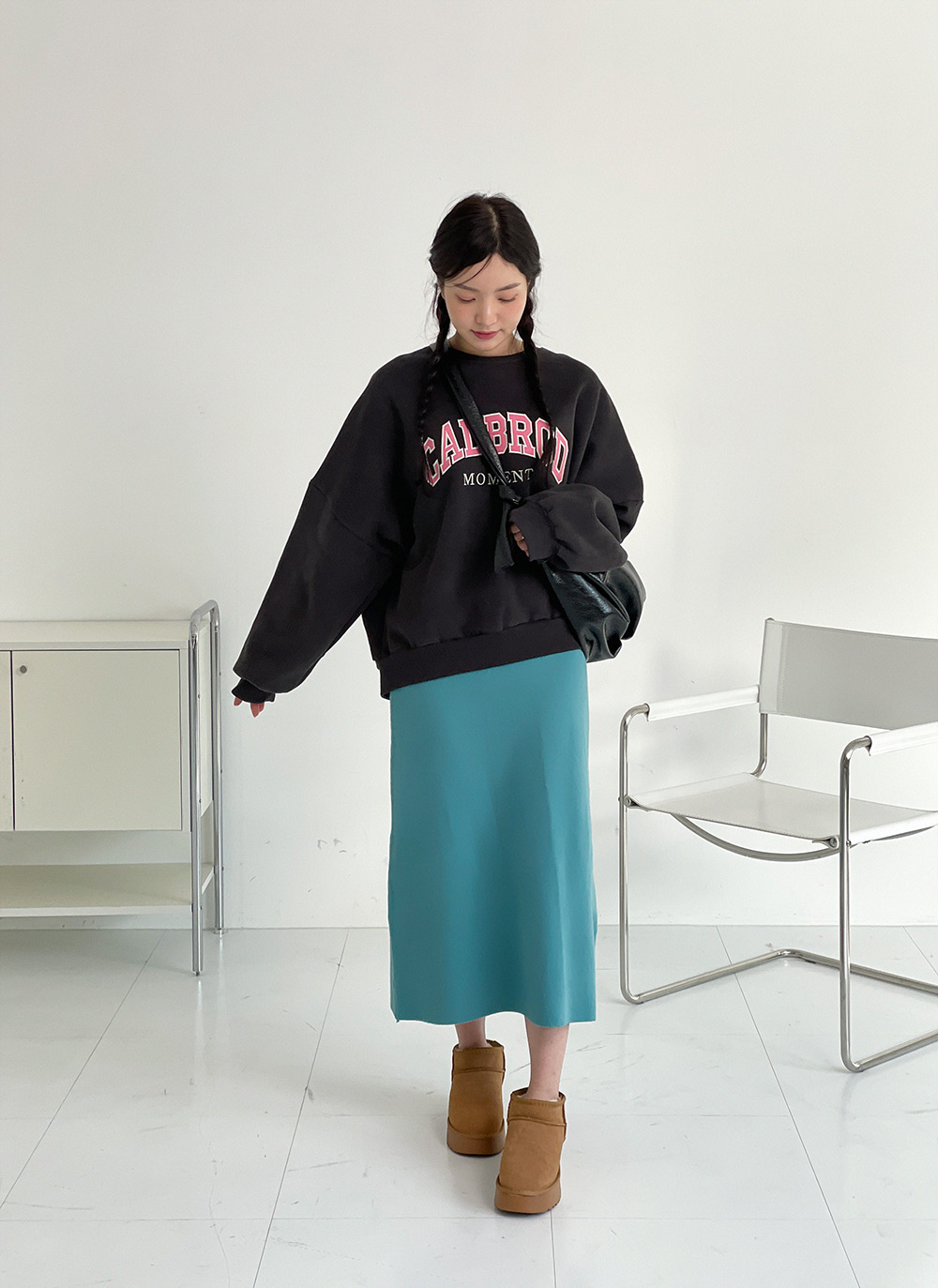 ニットIラインスカート | DHOLIC | 詳細画像4