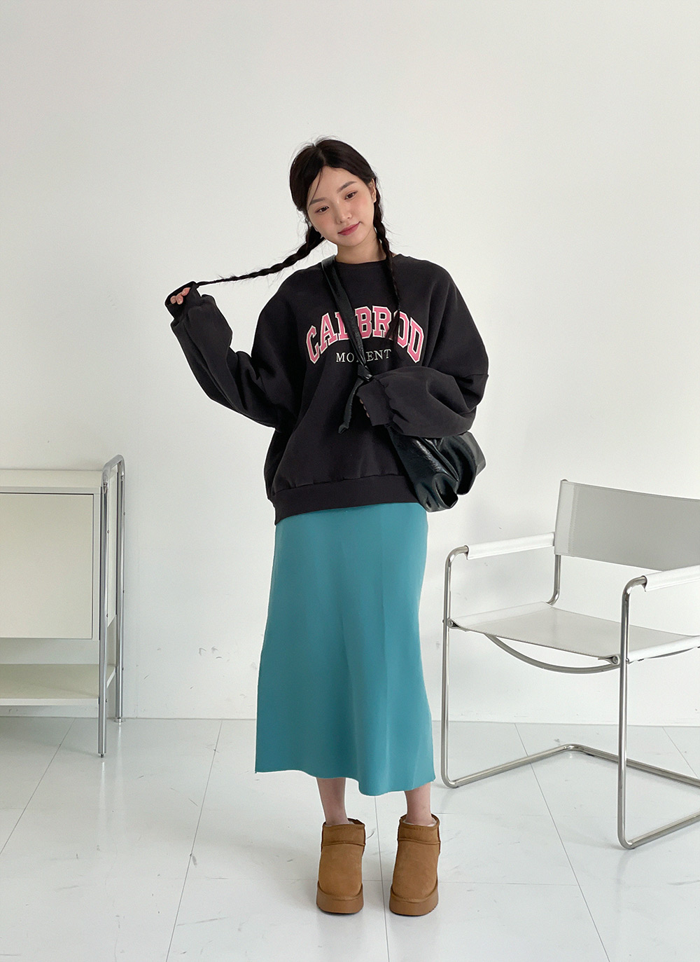 ニットIラインスカート | DHOLIC | 詳細画像5