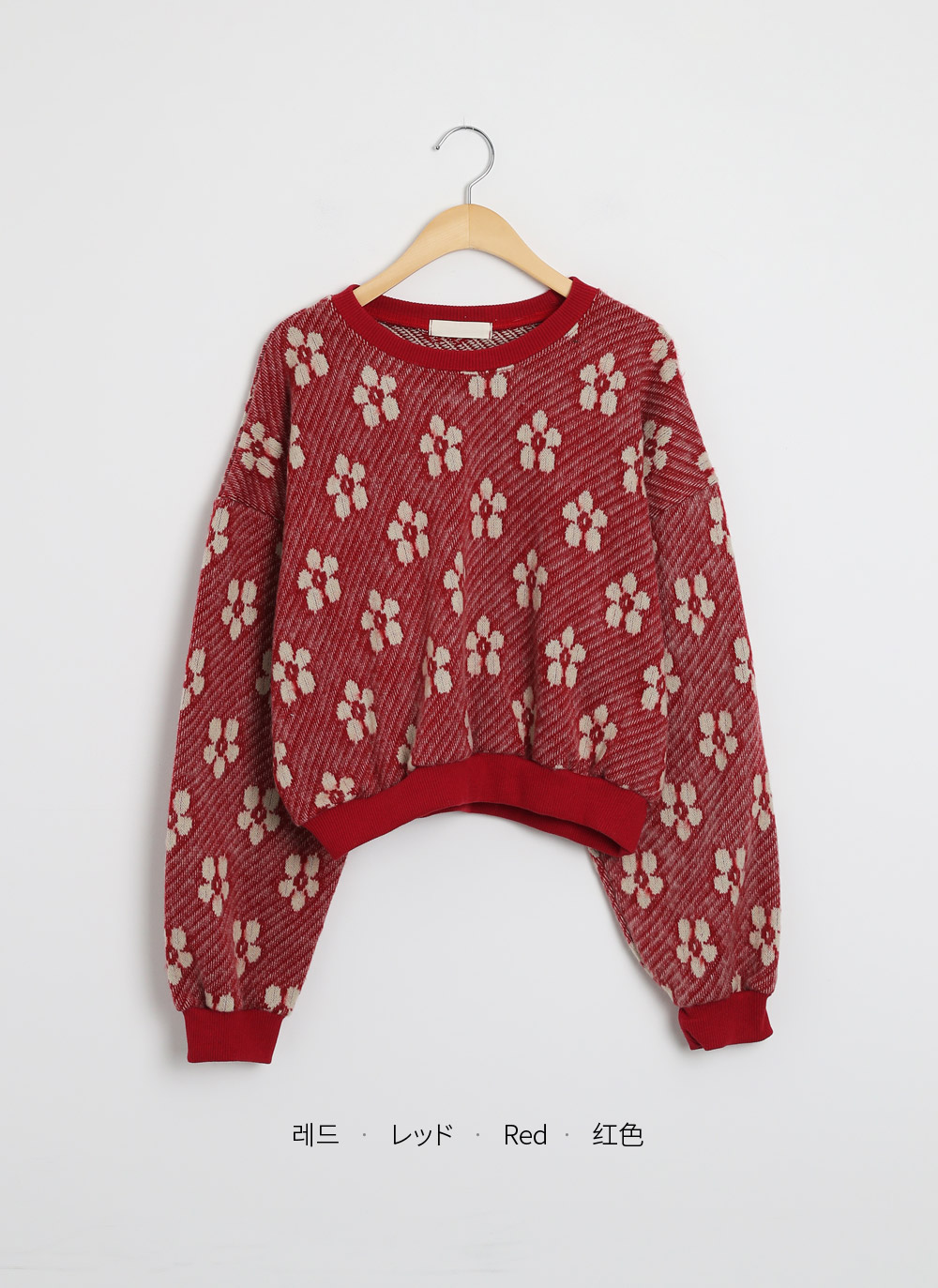 両起毛花柄ダイアゴナルスウェット | DHOLIC | 詳細画像19