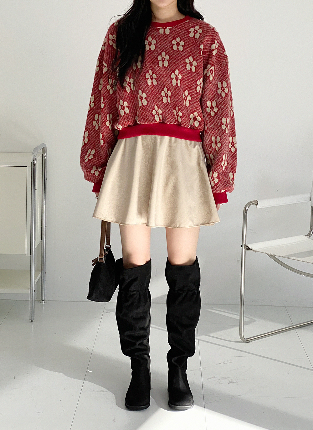 両起毛花柄ダイアゴナルスウェット | DHOLIC | 詳細画像16