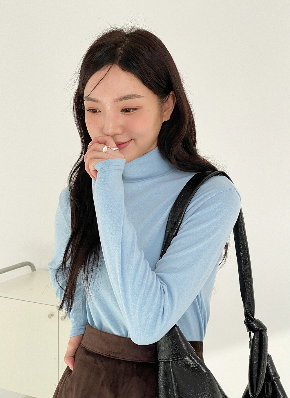 起毛ハイネックTシャツ | DHOLIC | 詳細画像8