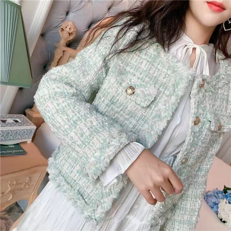 新作入荷 DHOLIC minagram キラキラツイードジャケット風 
