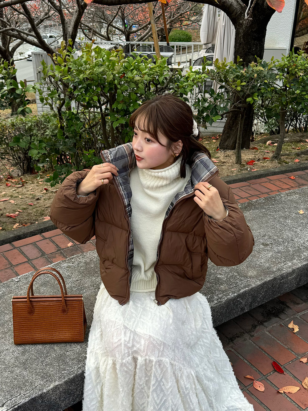 フェザー調ギャザースカート | 詳細画像15