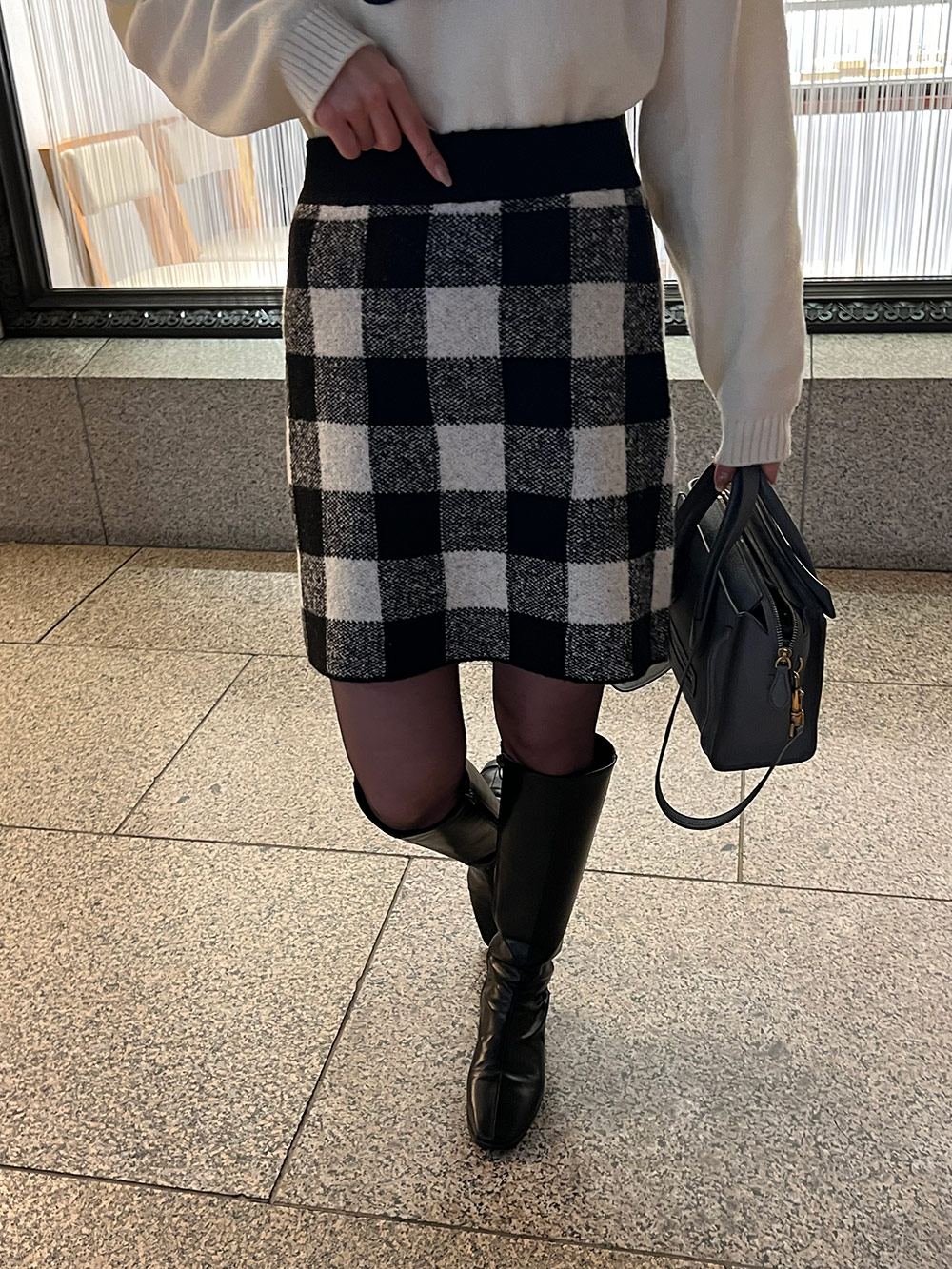 *再入荷*チェックニットミニスカート | 詳細画像5