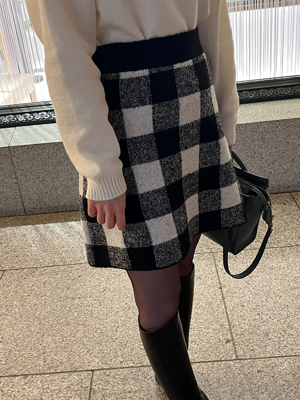 *再入荷*チェックニットミニスカート | 詳細画像7