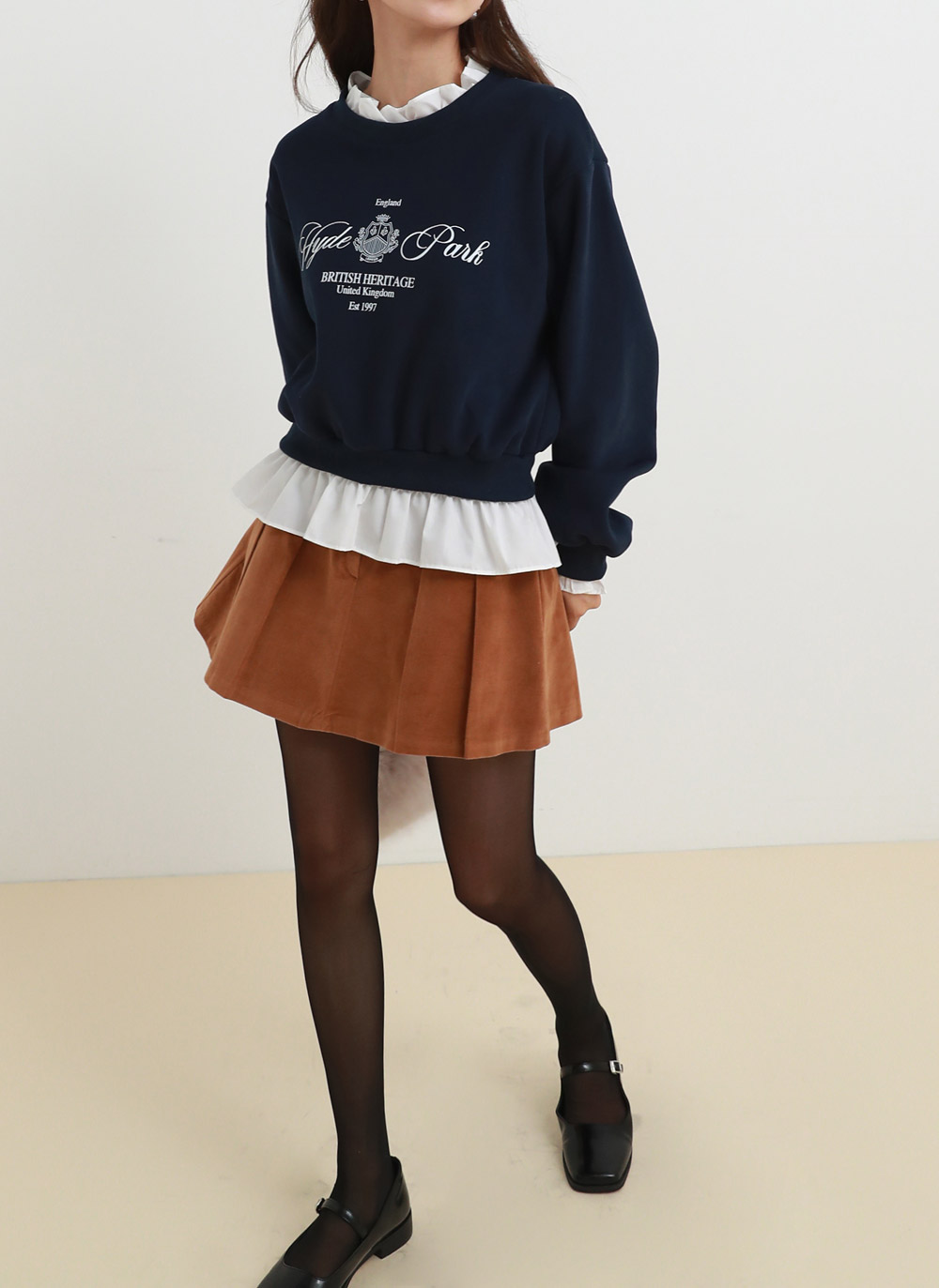 フリル配色レタリングスウェット | DHOLIC | 詳細画像5