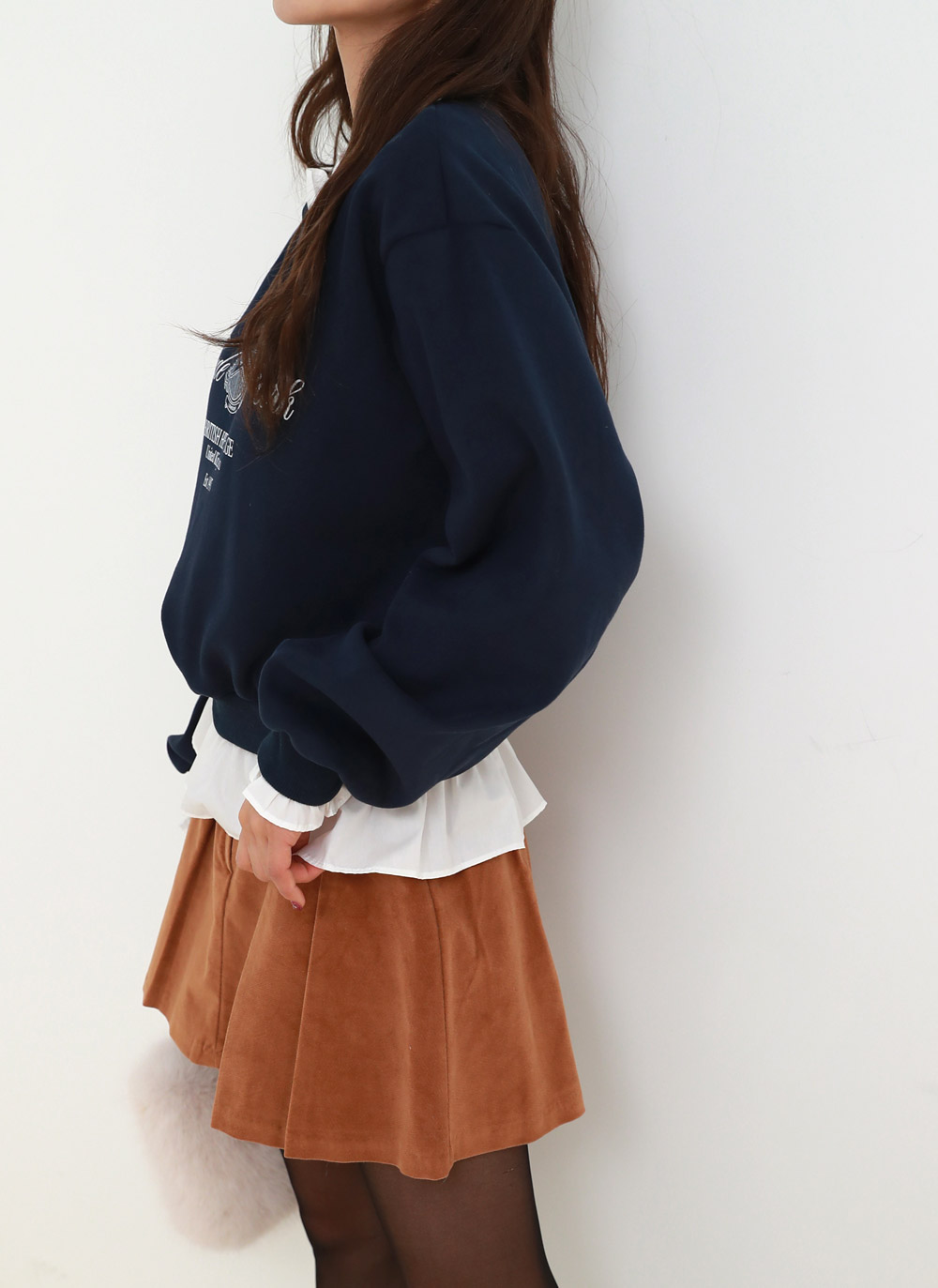 フリル配色レタリングスウェット | DHOLIC | 詳細画像7