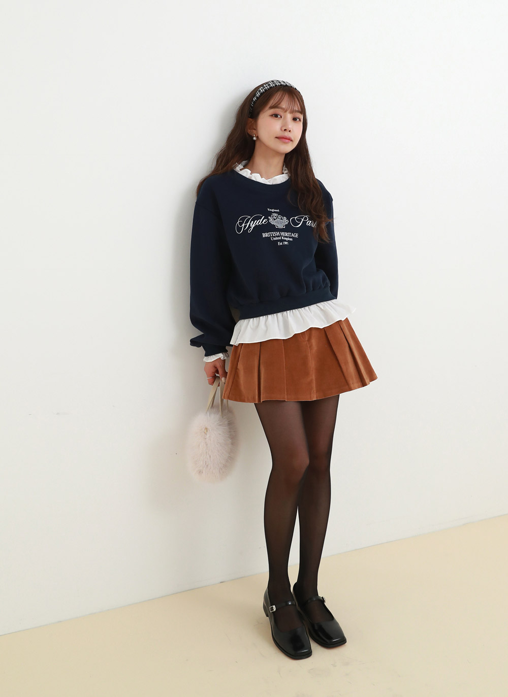 フリル配色レタリングスウェット | DHOLIC | 詳細画像12