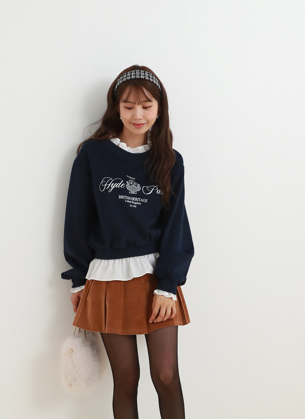 フリル配色レタリングスウェット | DHOLIC | 詳細画像13