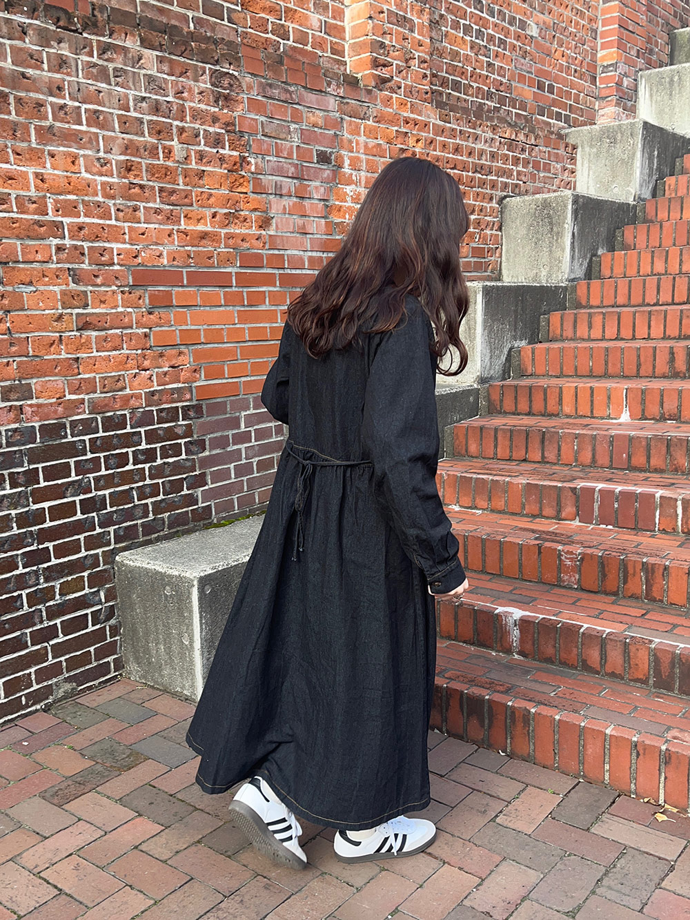 バックリボンデニムワンピース | レディースファッション通販 - DHOLIC