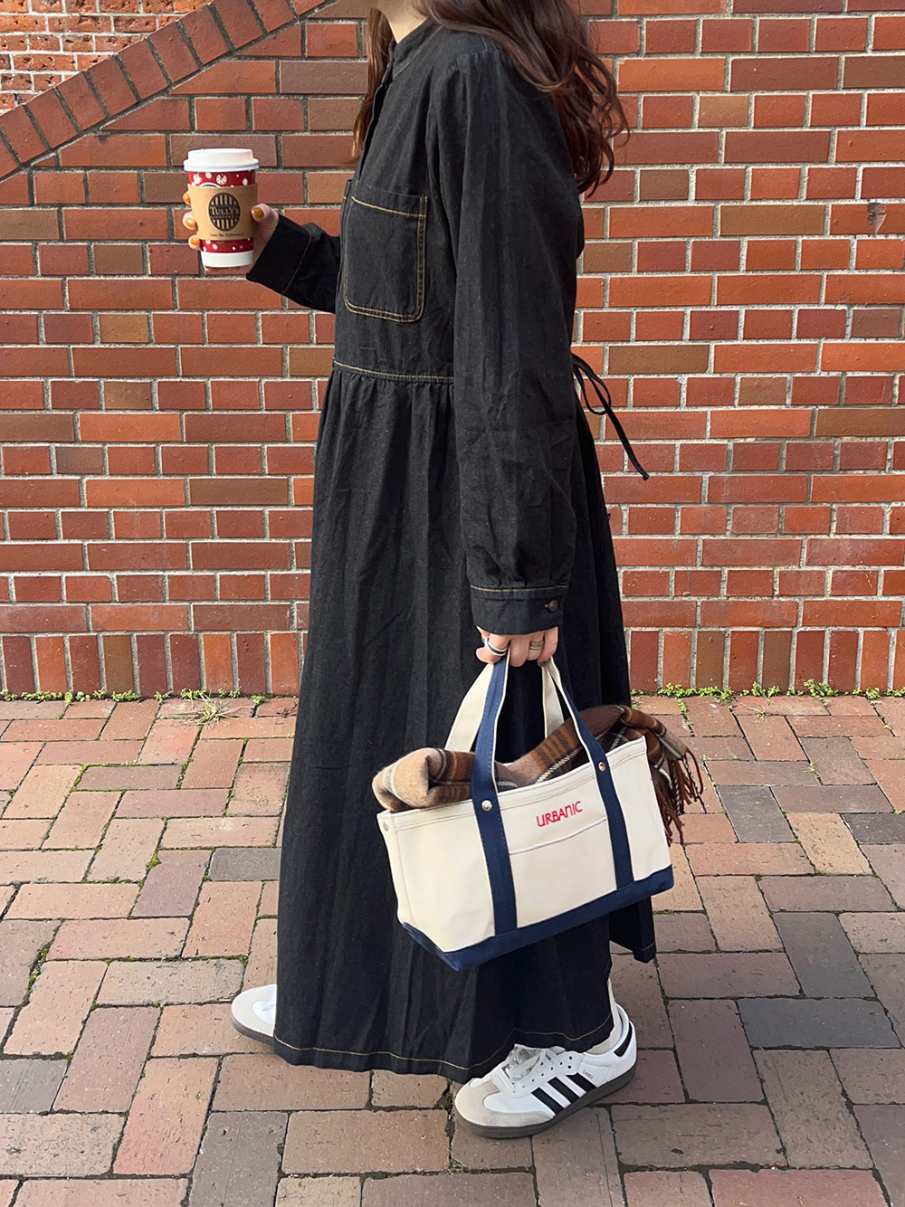 バックリボンデニムワンピース | レディースファッション通販