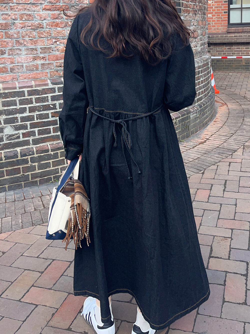 バックリボンデニムワンピース | レディースファッション通販 - DHOLIC