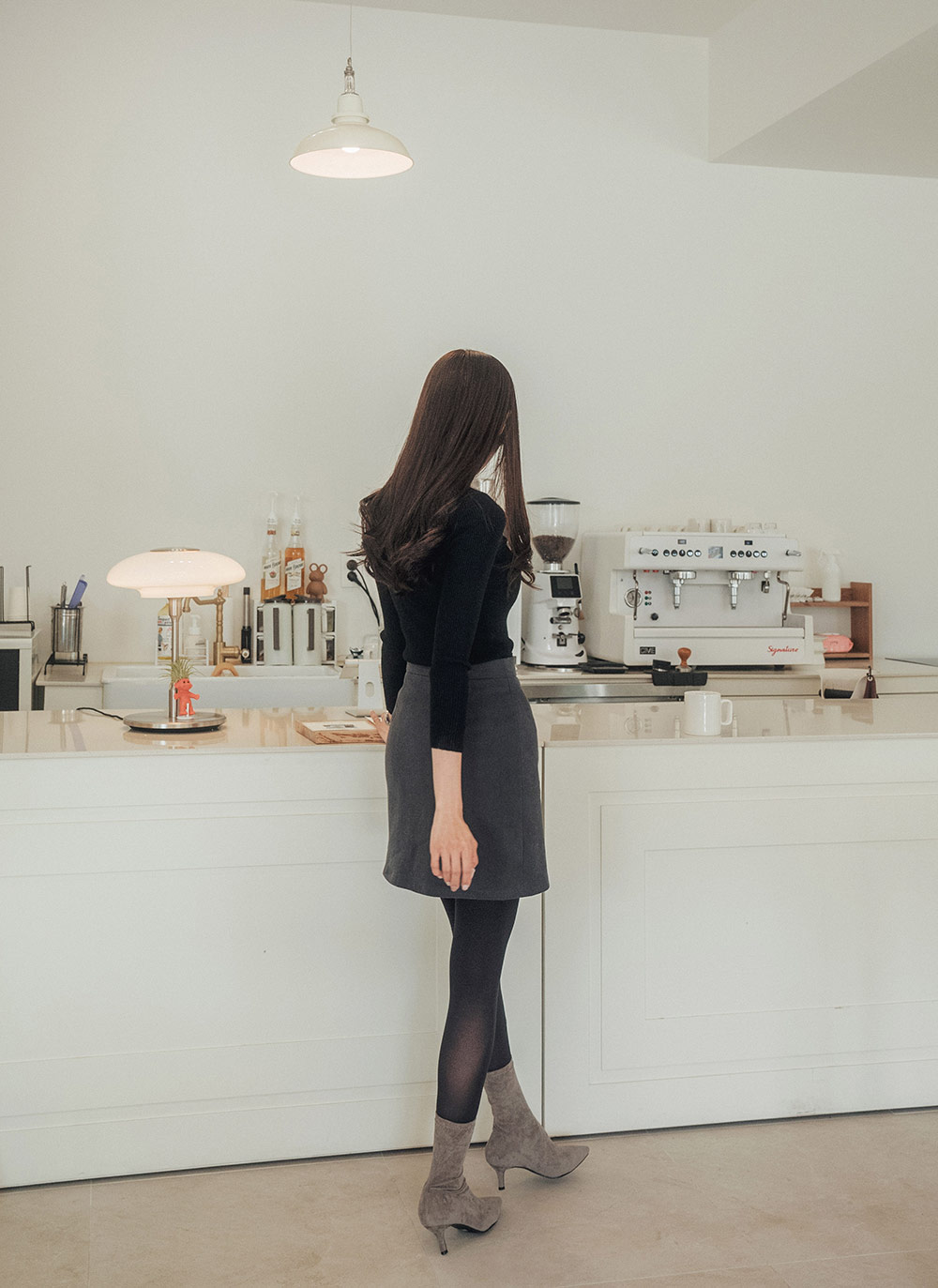 シンプルタートルネックリブニット | 詳細画像11