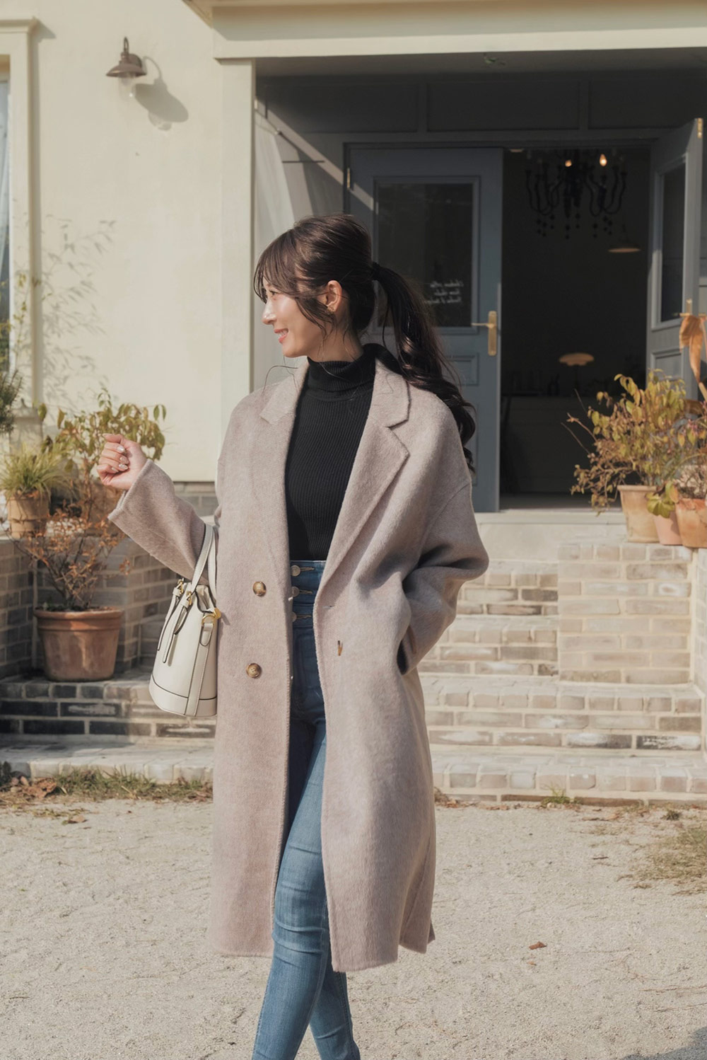 シンプルタートルネックリブニット | 詳細画像13