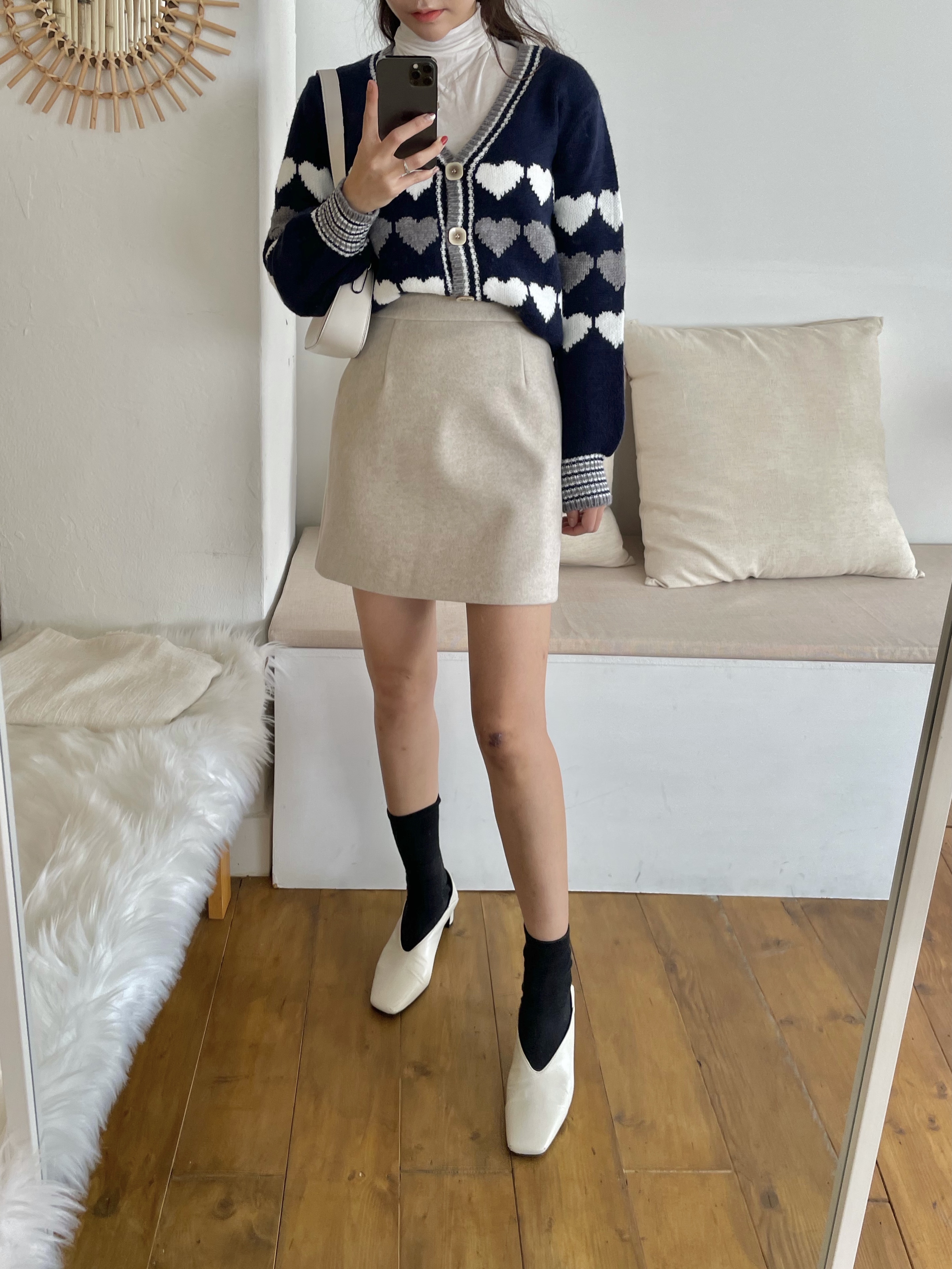 パリ直営店買付！【COURREGES】ウール台形ミニスカート パリ直営店買付！【COURREGES】ウール台形ミニスカート