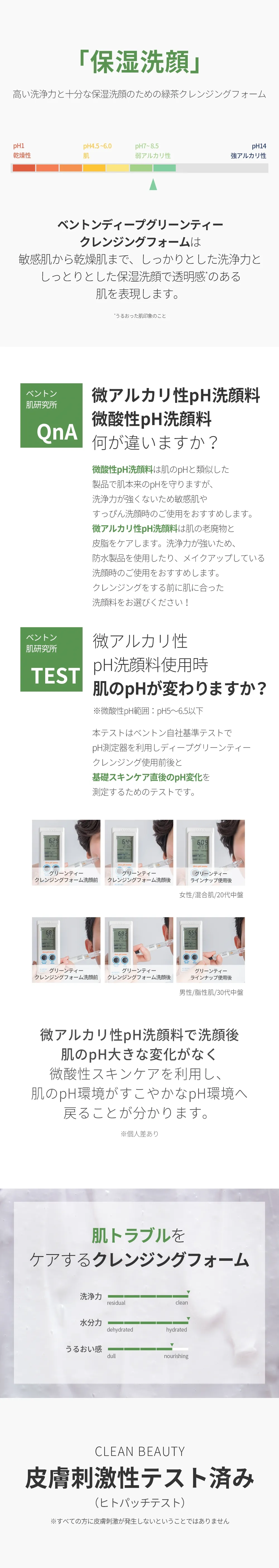 [ベントン] ディープグリーンティークレンジングフォーム | 詳細画像5