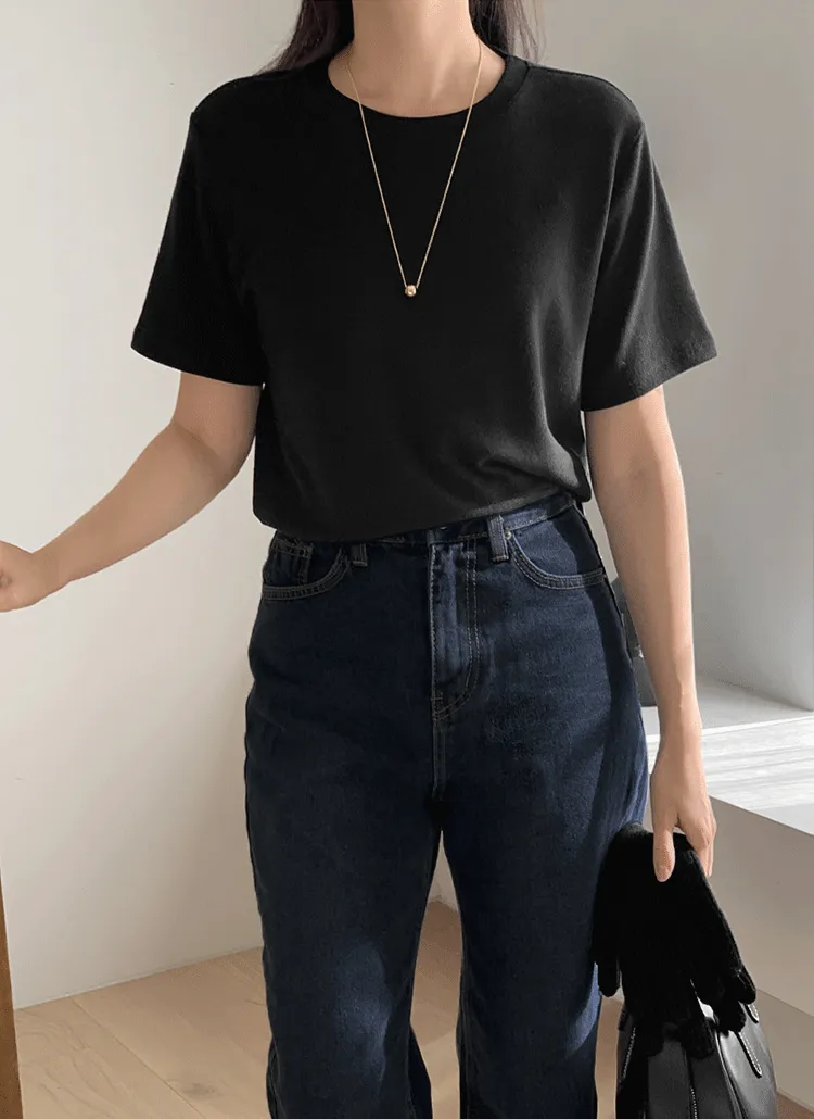 [Made Lauren]ピーチ起毛半袖Tシャツ | laurenhi | 詳細画像1
