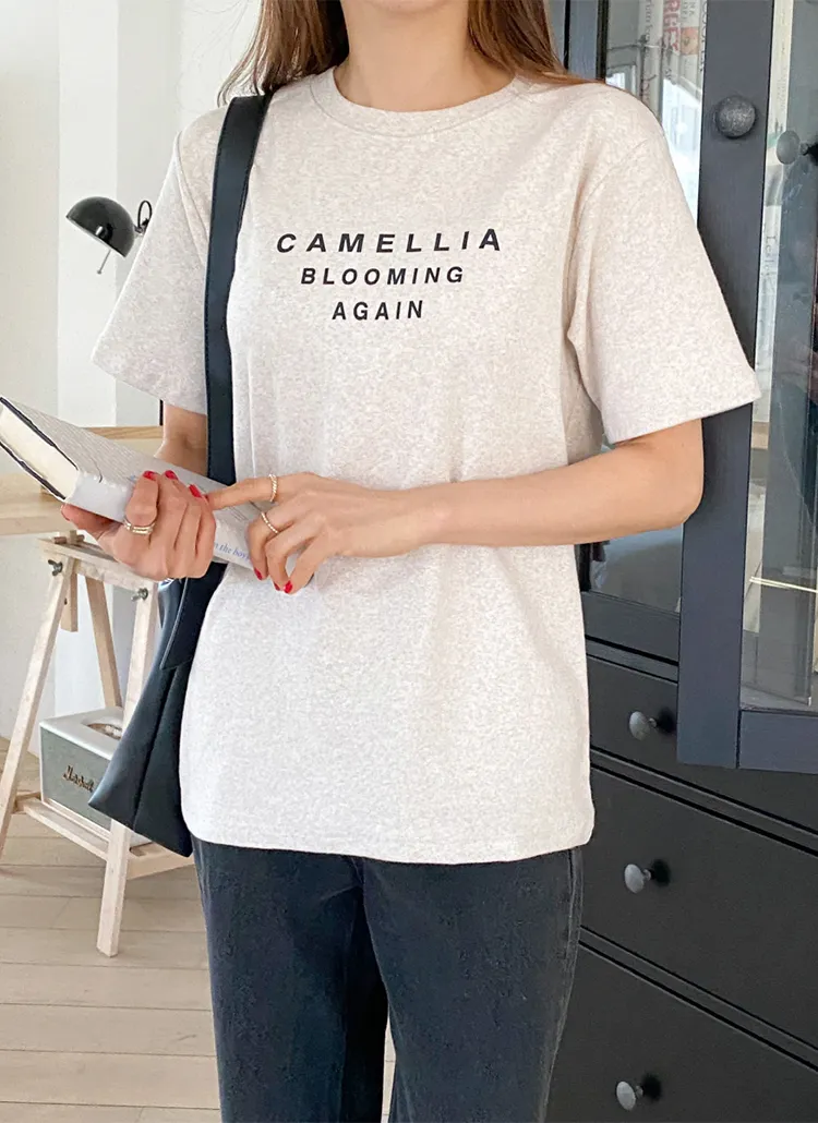 CAMELLIA半袖Tシャツ | rielar | 詳細画像1