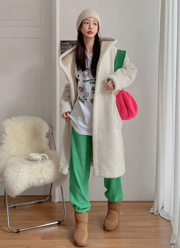 フードロングボアコート | レディースファッション通販 - DHOLIC 