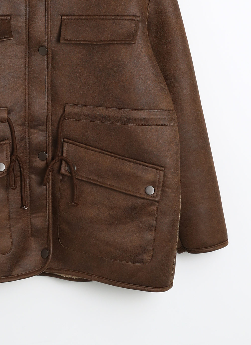 2WAYムートン調ドロストジャケット | DHOLIC | 詳細画像21