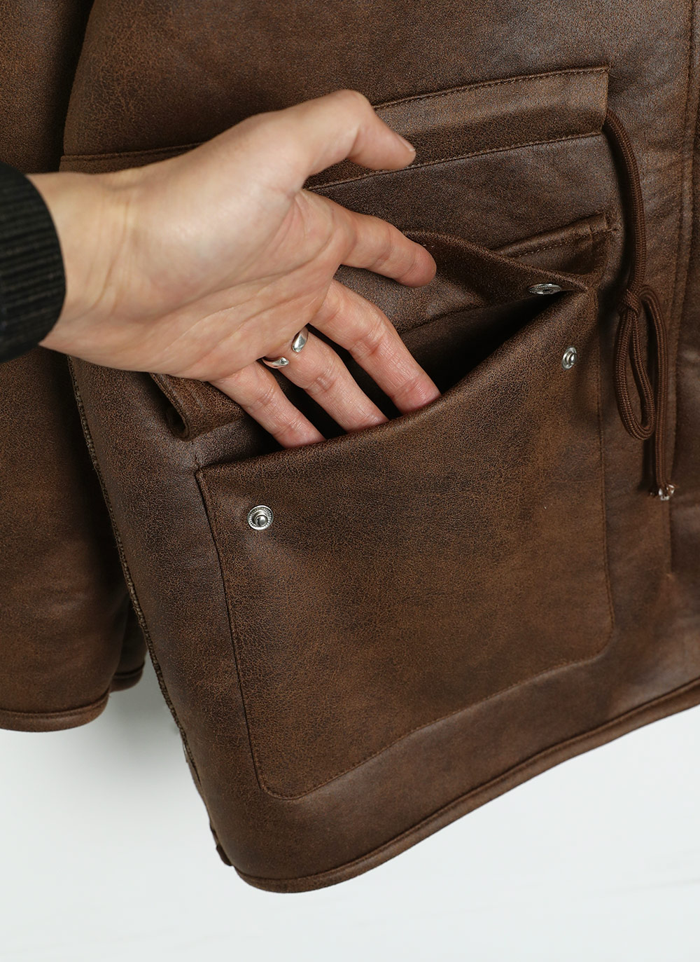 2WAYムートン調ドロストジャケット | DHOLIC | 詳細画像23