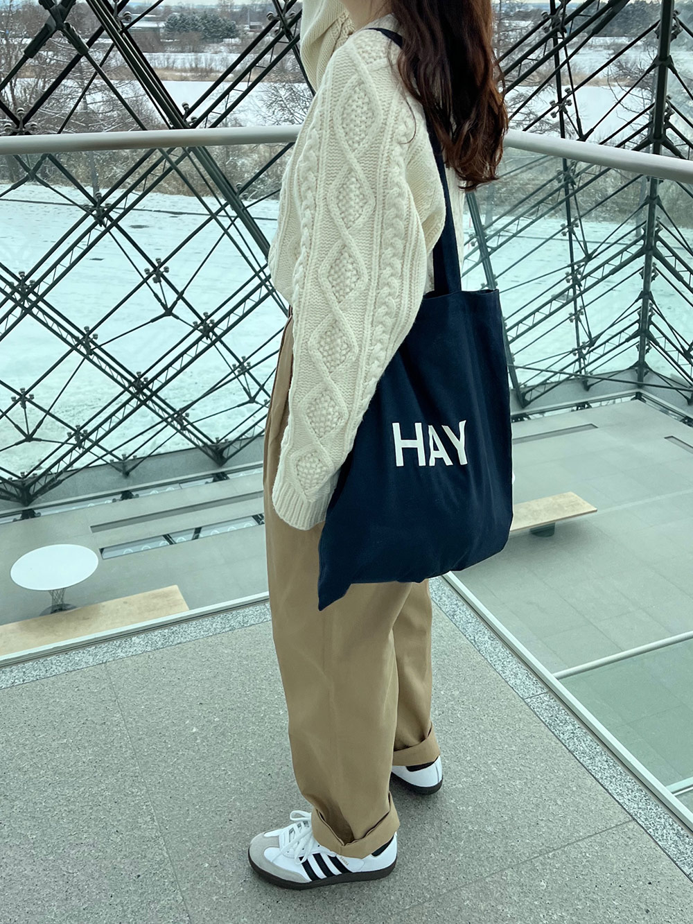 ウール混ケーブルニット | 詳細画像9