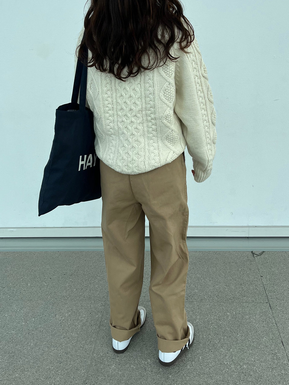 ウール混ケーブルニット | 詳細画像10