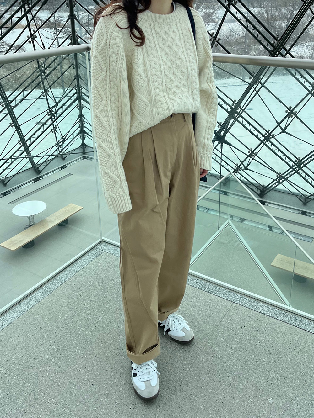 ウール混ケーブルニット | 詳細画像21