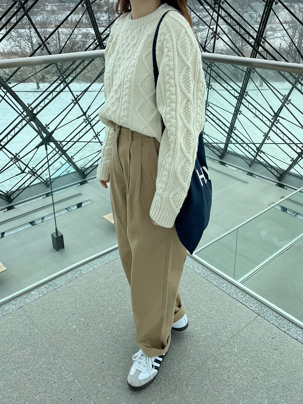 ウール混ケーブルニット | 詳細画像22