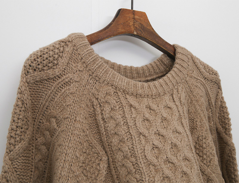 ウール混ケーブルニット | 詳細画像24