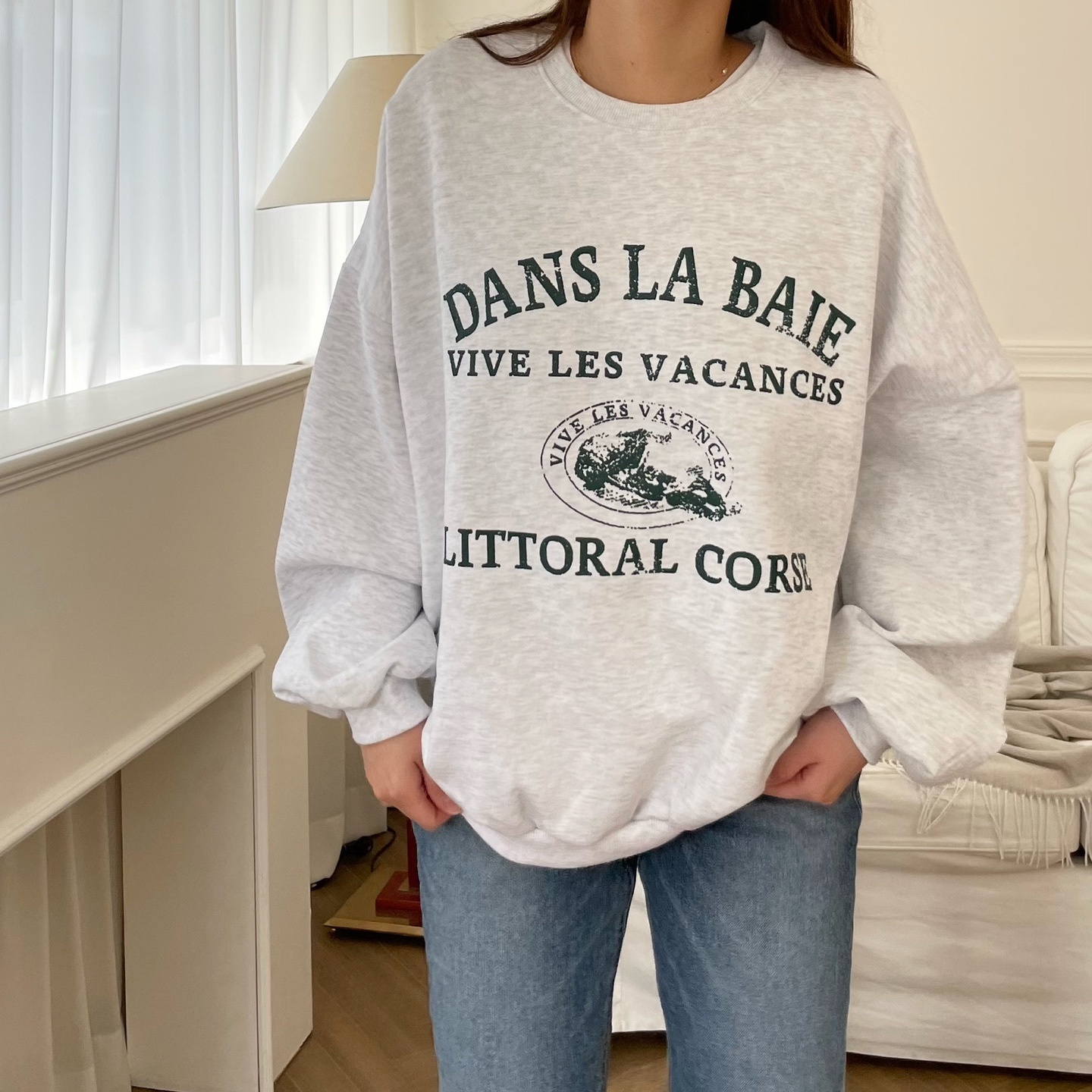 裏起毛レタリングドロップショルダースウェット | 詳細画像5
