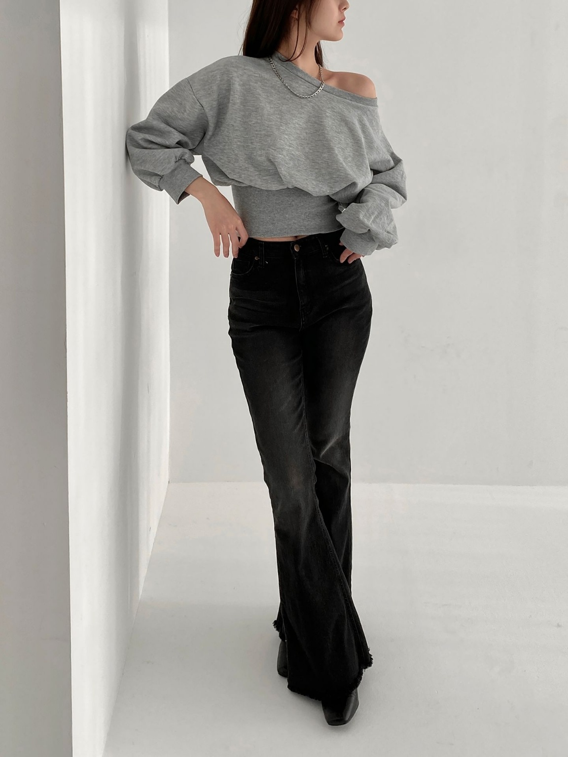 裏起毛2WAYクロップドスウェット | レディースファッション通販 - DHOLIC