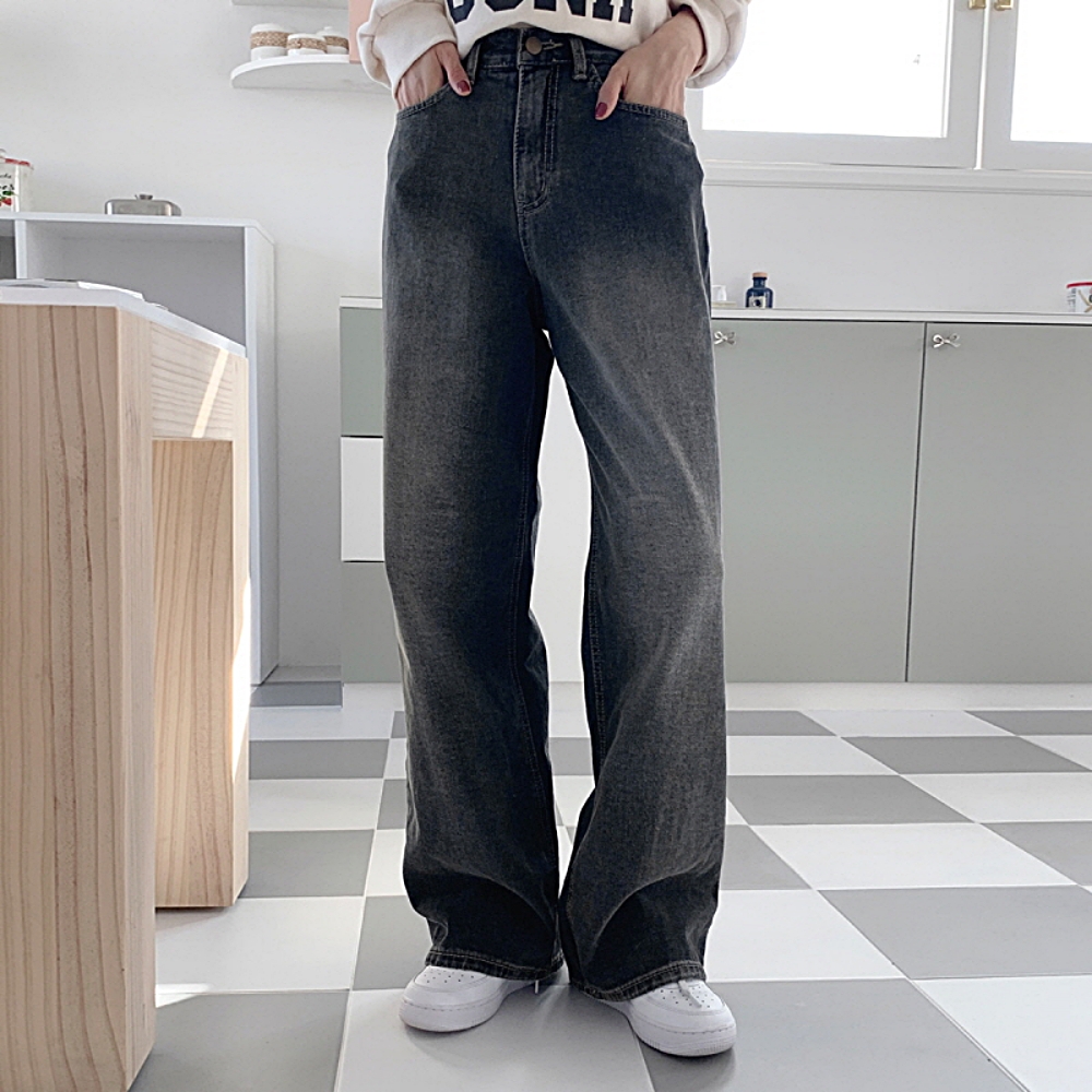 ワイドブラックデニムパンツ | 詳細画像10
