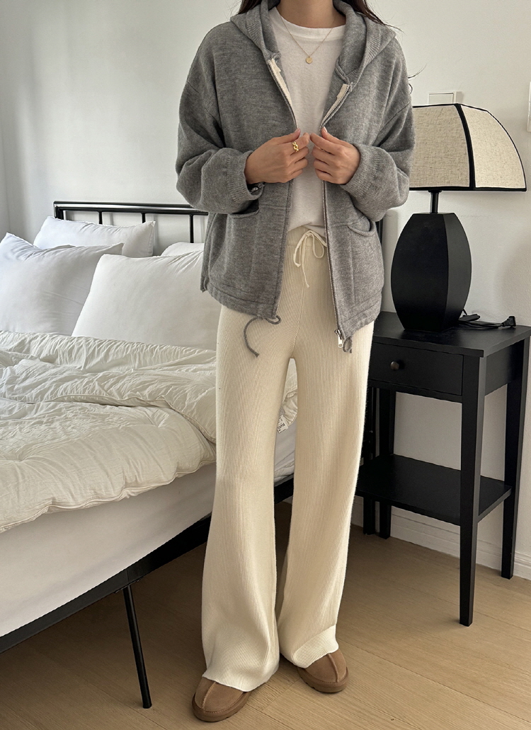 ウール混ストリングニットパンツ | 詳細画像12